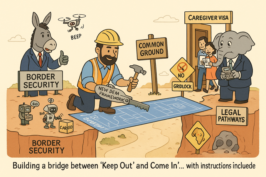 डेमोक्र्याटद्वारा ‘स्मार्ट’ सीमा सुरक्षा र कानुनी मार्ग विस्तारको व्यापक खाका सार्वजनिक